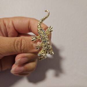 Vintage Lizard Brooch